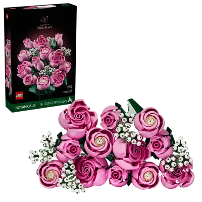 LEGO Botanicals 10374 Rožnati šopek vrtnic