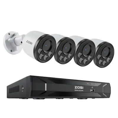 CCTV varnostni sistem s kamero, 4MP ločljivost, 8-kanalni NVR, vgrajen mikrofon -8CH NVR 4Kamer -2T