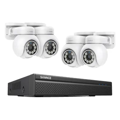 Sistem varnostnih kamer, 4K ločljivost, kamere s premikanjem in nagibom -4KOS 0TB