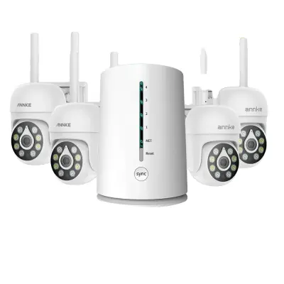 Brezžična varnostna kamera, 5MP ločljivost, nočni vid do 20m, dvosmerni avdio, podpira do 4 kanale, micro SD kartica do 512GB