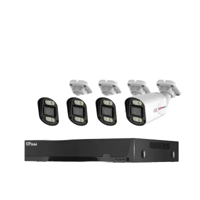 Varnostni sistem kamer, 8MP ločljivost, 4 kamere, IP66 vodoodporen -1x4CH NVR 4x8MP Cams -1T
