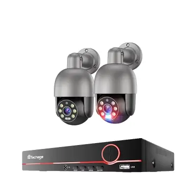 Varnostni sistem kamer, Ultra HD 5MP/8MP, 8-kanalni NVR -8CH NVR 2 Kamera 8MP -Brez vgrajenega HDD