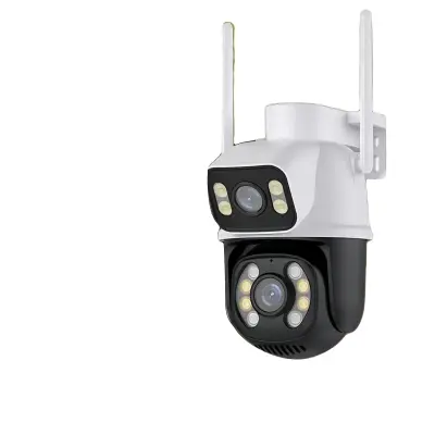 Notranja nadzorna kamera, 8MP, dvojna kamera, nastavljiva leča 60-90°, nočno gledanje, zaznavanje gibanja