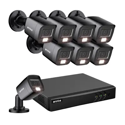 Sistem nadzorne kamere, 1080P ločljivost, nočna vizija -8PCS -None