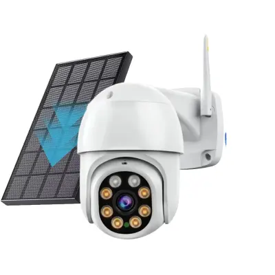 PTZ kamera, brezžična namestitev, zaznavanje gibanja -5MP Solar Brez Kartice