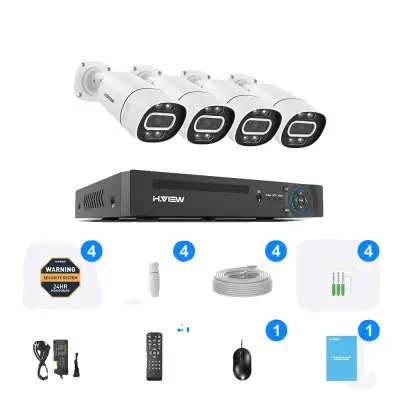 CCTV varnostna kamera, 8MP ločljivost, PoE tehnologija -5MP 4PCS Kamera -4T