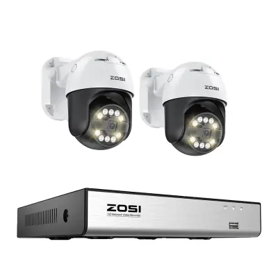 8MP Varnostni Sistem Kamere, AI Odkritje, 4K NVR, Dvosmerni Avdio -8MP 2PCS Kamere -2T