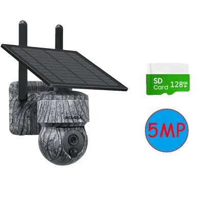 Sončna kamera, brezžična povezava, dvostranski zvok -5MP WIFI 128GB