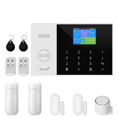 Varnostni sistem za dom, brezžična povezava, integracija pametne hiše, senzorji za vrata/okna -4G WiFi komplet B -EU vtič