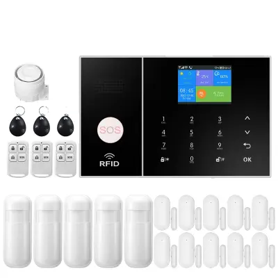 Pametni alarmni sistem za dom, WiFi in 4G povezljivost, zaznavanje gibanja -Ženski -EU vtič