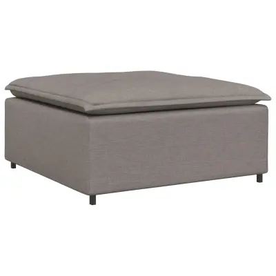 vidaXL Modularni kavč s podnožjem, sivo-rjav 100x100x48 cm