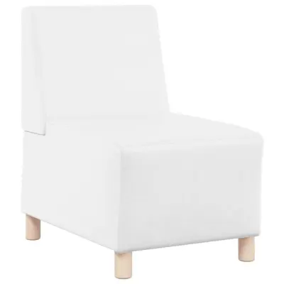 vidaXL Modularna sofa enota brez naslonov Bela 55 x 74 x 82 cm