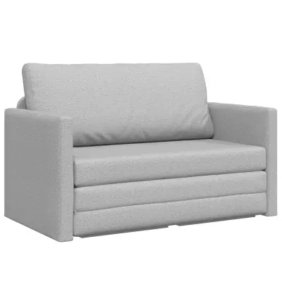 vidaXL Sofa postelja 110cm Oblačno siva blago