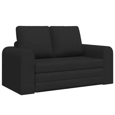 vidaXL Sofa postelja 60cm Črna blago