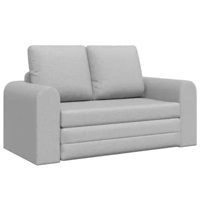 vidaXL Sofa postelja 60cm Oblačno siva blago