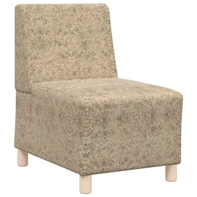 vidaXL Modularna sofa enota brez naslonov Svetlo siva 55 x 74 x 82 cm