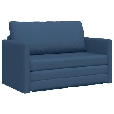 vidaXL Sofa postelja 110cm Modra blago