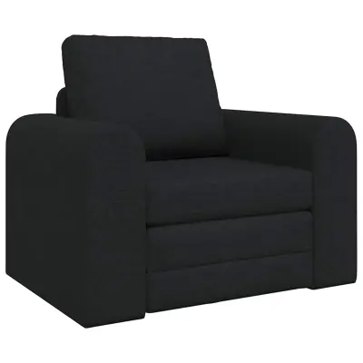 vidaXL Sofa postelja Črna 98 x 71 x 83 cm blago