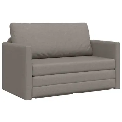 vidaXL Sofa postelja 110cm Taupe blago