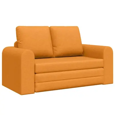 vidaXL Sofa postelja Temno rumena 148 x 71 x 83 cm blago