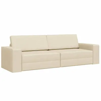 vidaXL Sofa postelja 200cm krema blago