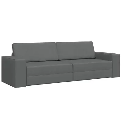 vidaXL Sofa postelja 200cm Temno siva blago