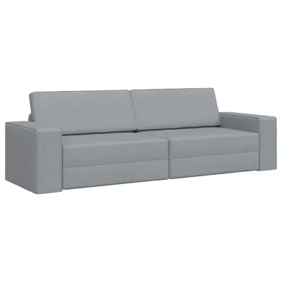 vidaXL Sofa postelja 200cm Svetlo siva blago
