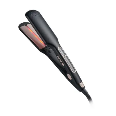 Infrardeči Keramični Ravnalnik Las z Nastavljivo Temperaturo in EU Vtičem Black