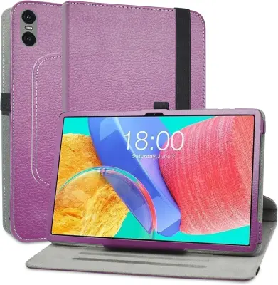 Ovitek za TECLAST P25T 10,1", vrtljiv 360 stopinj, PU usnje, funkcija stojala, zaščitni etui, vijolične barve