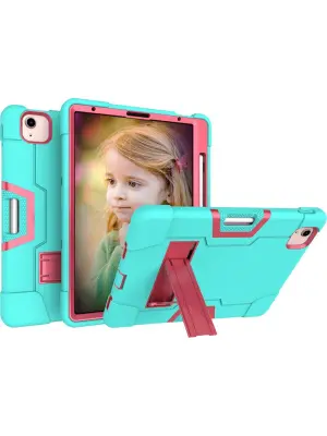 Ovitek za iPad Air 4/5 in Pro 11, robusten etui s stojalom in mestom za pisalo, odporna tridelna zaščita, mint barva