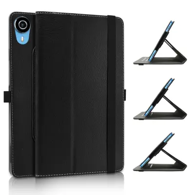 Vrtljiv ovitek za tablico Teclast P25T 10-palčni, preklopna zaščita s funkcijo stojala, črn