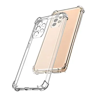 Etui za Samsung Galaxy A53 5G, silikonski ovitek odporen na udarce, ojačani robovi, prozoren TPU material, brezbarven