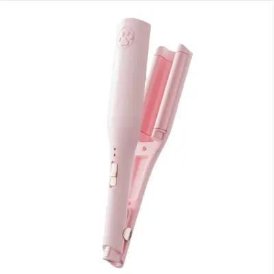 28 mm globoka U francoska kodralnik za lase za lahkotne valove Pink