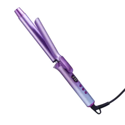 25 mm keramična kodralna palica z nastavljivo temperaturo in digitalnim zaslonom Purple