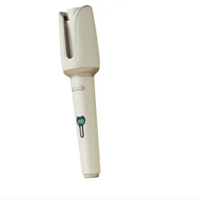 Avtomatska palica za kodranje las - 32mm keramična rotacijska kodralna likalnik Beige