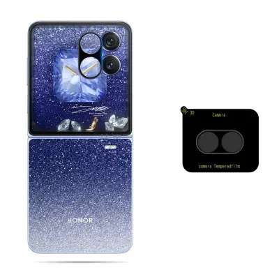 Zaščita objektiva kamere Honor Magic V Flip2 s črno podlago