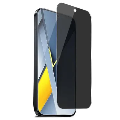Združljiv s Xiaomi 17 Pro – Zaščitno steklo za zasebnost s prstnim odtisom