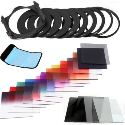 Komplet kvadratnih filtrov s 82MM adapterjem za fotografske objektive   Model 6