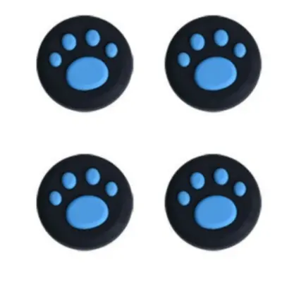 4-Pack Paradise Switch 2 Krmilnik Joystick Zaščita - Silikonski Mačji Kremplji Blue+Black