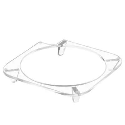 Združljivo Akrilno Protizdrsno Podnožje za Mac Mini M4 (2024) - Prozorno Stojalo