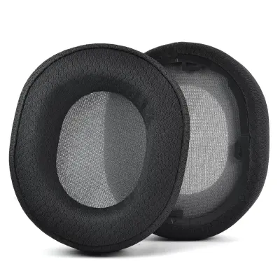 Združljivi 2 kosa črnih mrežastih ušesnih blazinic za Corsair HS55/HS65