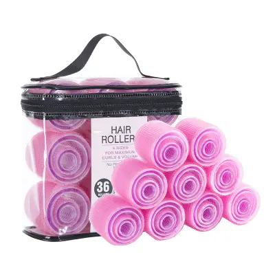 Enostavni kodri brez truda: Set 36 navijalcev za lase za popoln stil Pink