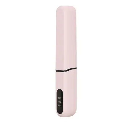 Pametna regulacija temperature Tristopenjska brezžična krtača za ravnanje las Pink