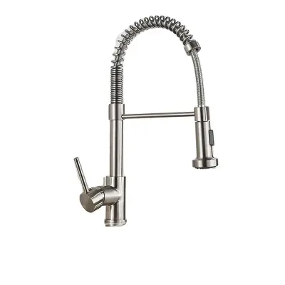 Kuhinjska pomična pipa, Pull Down, 360-stopinjska rotacija, Brushed Nickle B