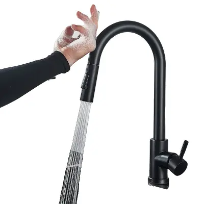 Kuhinjska pipa, dotik nadzora, izvlečna prha, senzor mat čr