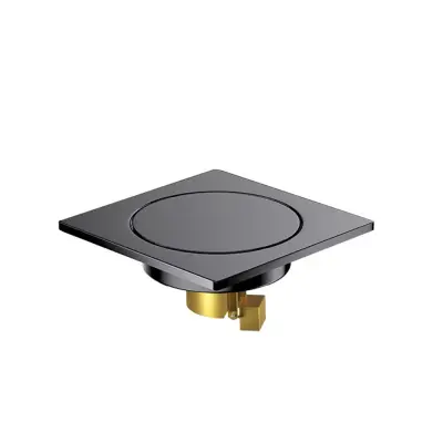 Okrogel Neviden Pištolo Siva Bakrena Talna Kanaleta z Bakrenim Jedrom - Proti Vonju in Insektom