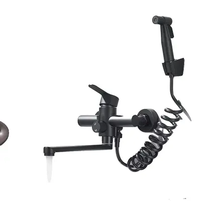 Kuhinjska pipa, konstrukcija iz nerjavečega jekla, rotacijski razpršilnik, č