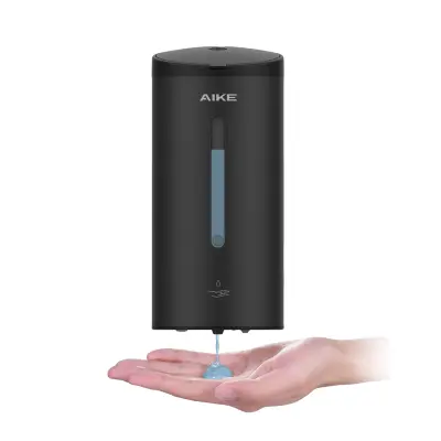 Dávkovač tekutého mydla, automatická prevádzka, nastaviteľné dávkovanie mydla - Tekutý matný čierny