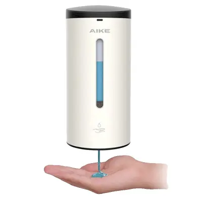 Dávkovač tekutého mydla, automatická prevádzka, nastaviteľné dávkovanie mydla - Tekutý matný biely