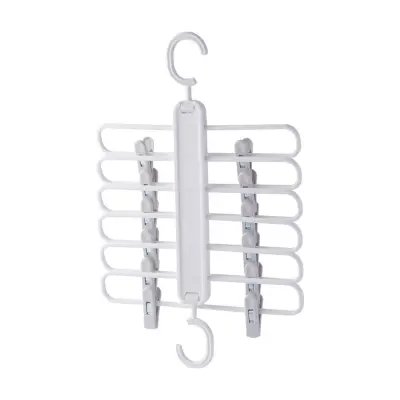 Večnamenski zložljivi obešalnik za hlače - Stojalo za hlače za prihranek prostora White